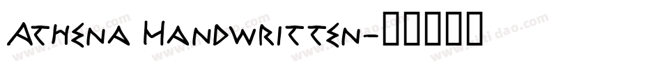 Athena Handwritten字体转换